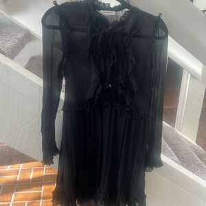 Ulla Johnson silk Victorian ruffled dress 4